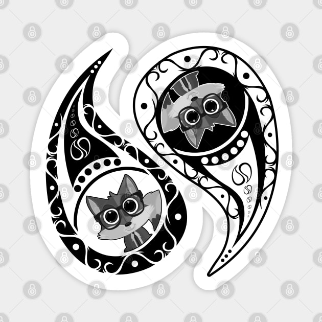 Ying Yang - Fox Nerd Sticker by adamzworld